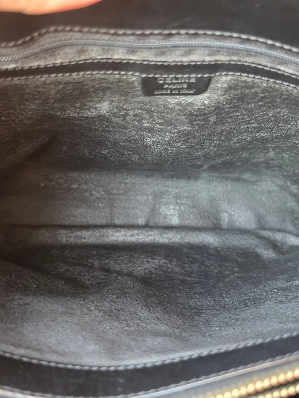 Celine Black and Brown Macadam Canvas Tote
